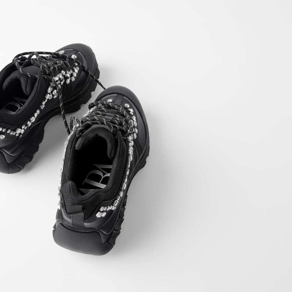 ZARA Bejeweled Sneakers - Picture 5 of 6